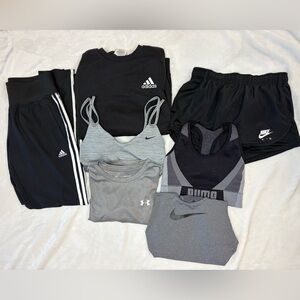 Adidas, Nike, Under Armour, Puma Activewear Workout Bundle